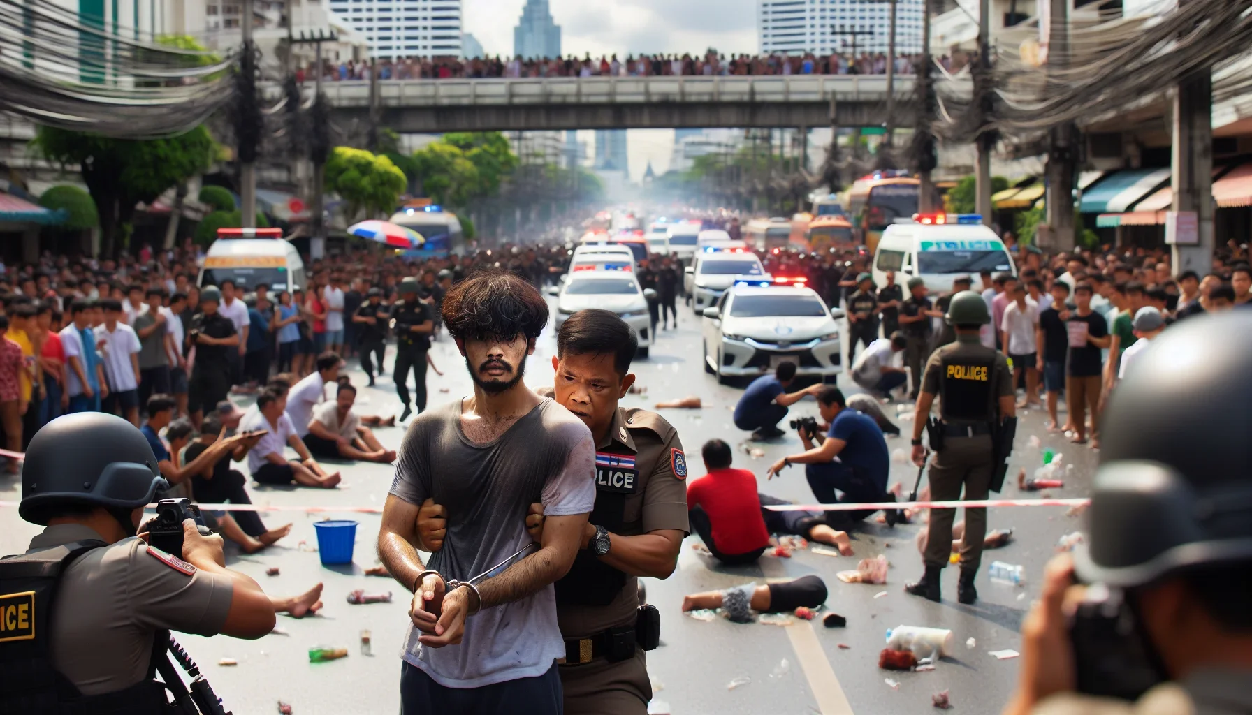 นักท่องเที่ยวต่างชาติคุกคามผู้สื่อข่าวงานสงกรานต์ปทุมวัน ตำรวจรวบคาที่